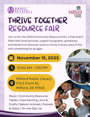 Milford Delaware Thrive Together Resource Fair