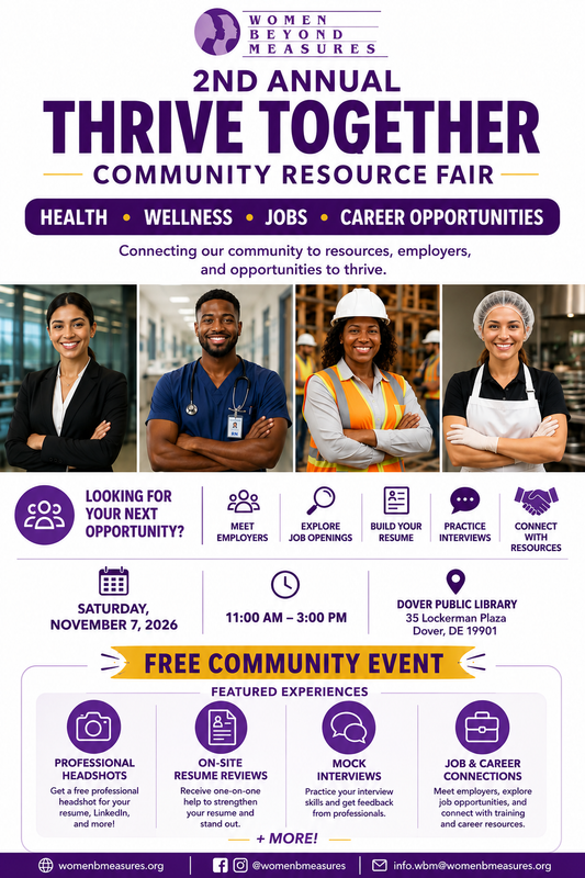 2nd AnnualThrive Together Community Resource Fair: Where Wellness Meets Workforce Empowerment