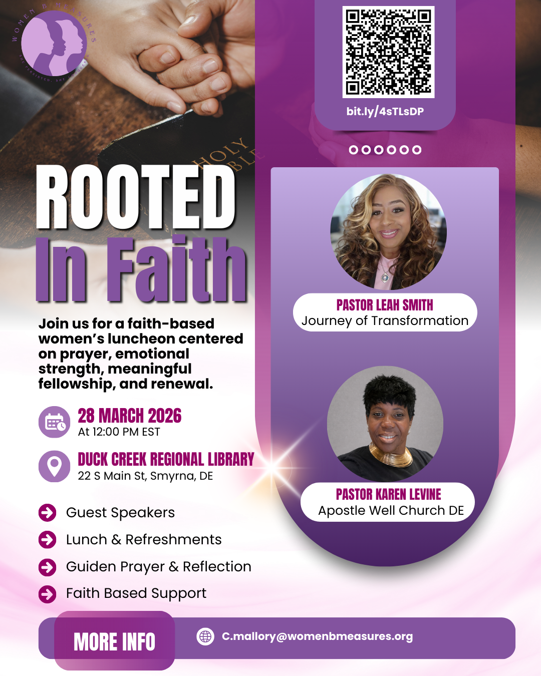Rooted in Faith: A Women’s Luncheon of Prayer, Strength, and Renewal