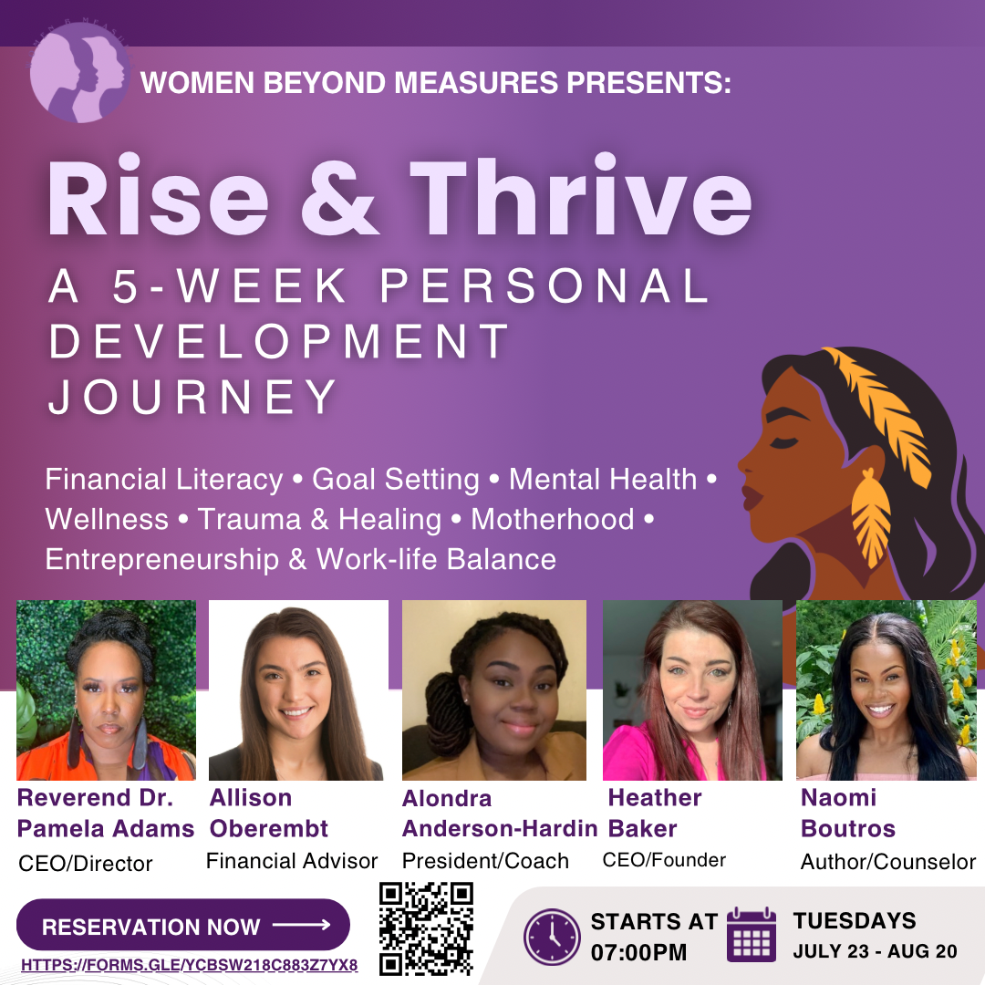 RISE & THRIVE 5 WEEK PERSONAL DEVELOPMENT JOURNEY – Women Beyond Measures